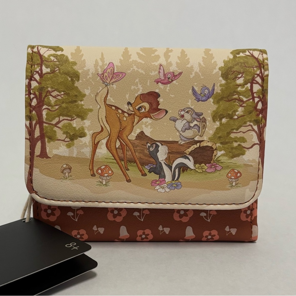 Loungefly Disney Bambi Forest Scene Flap Wallet – NWT
